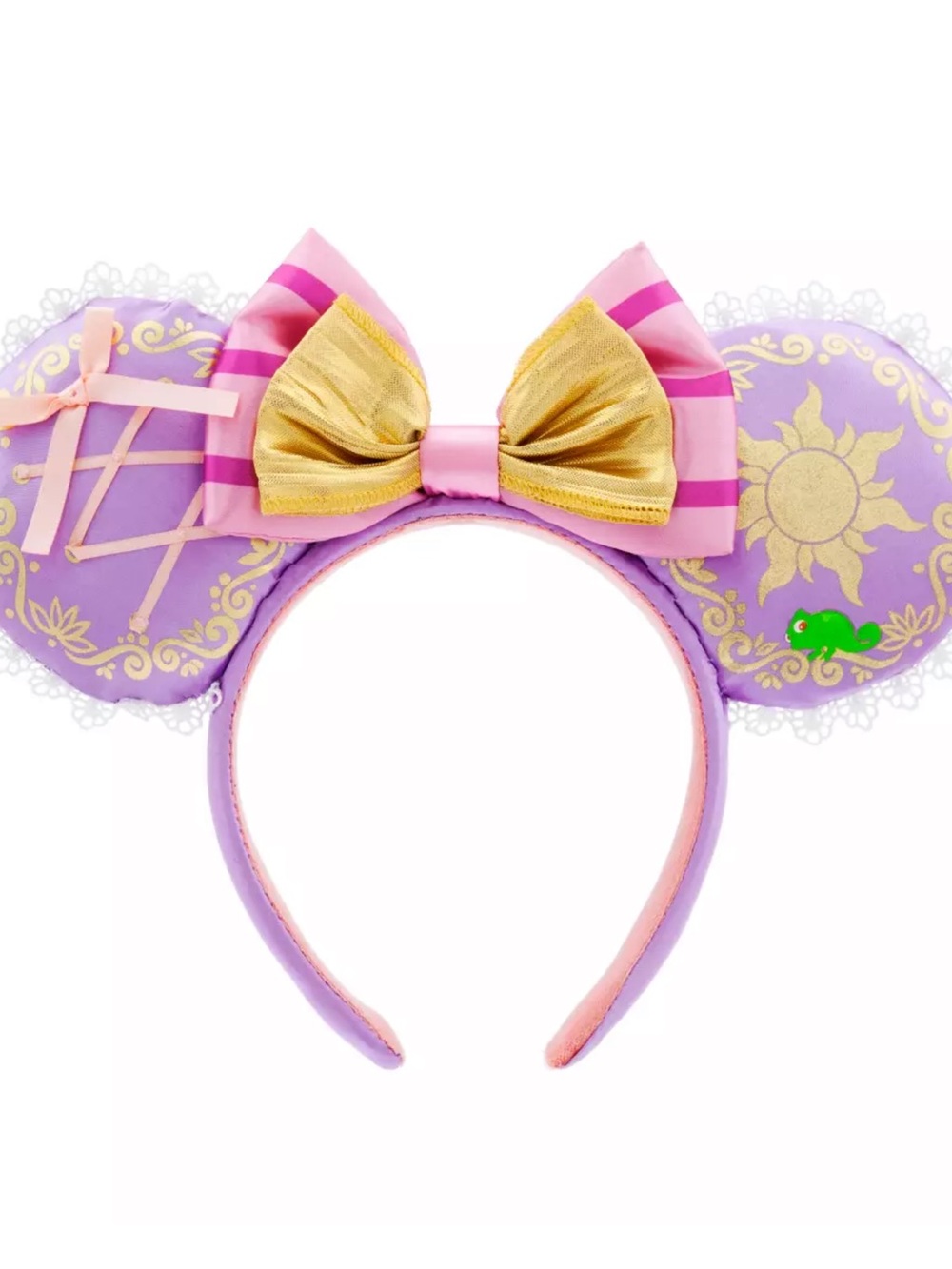 Disney Rapunzel-Inspired Purple and Gold Minnie Ears Headband